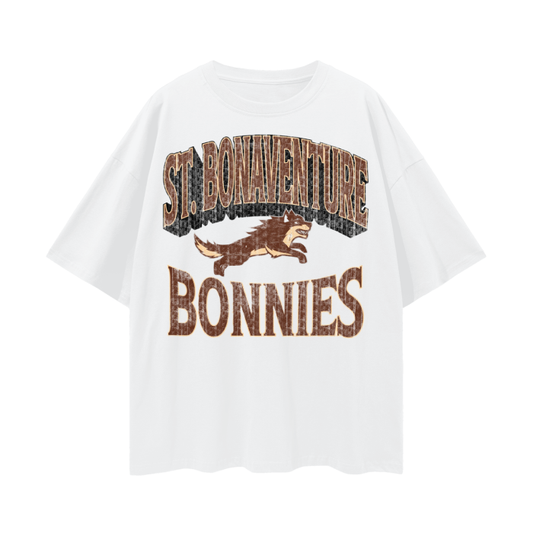 Bonaventure Bonnies Vintage Oversize Deep Drop Shoulder Tee